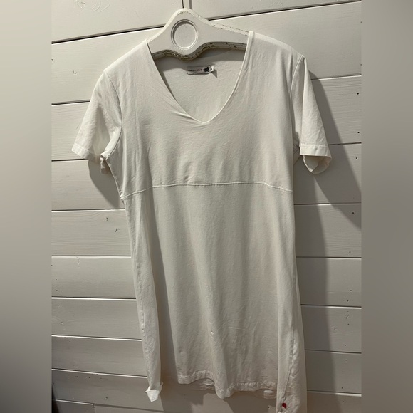 JACKPOT WHITE EMPIRE WAIST TEE DRESS size XXL - Picture 6 of 9